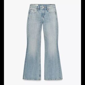Zara TRF Light Blue Flared Women's Jeans